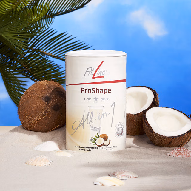 Bild vom Proteinshake Cokos und in 4 anderen Geschmacksrichtungen hier zu bestellen