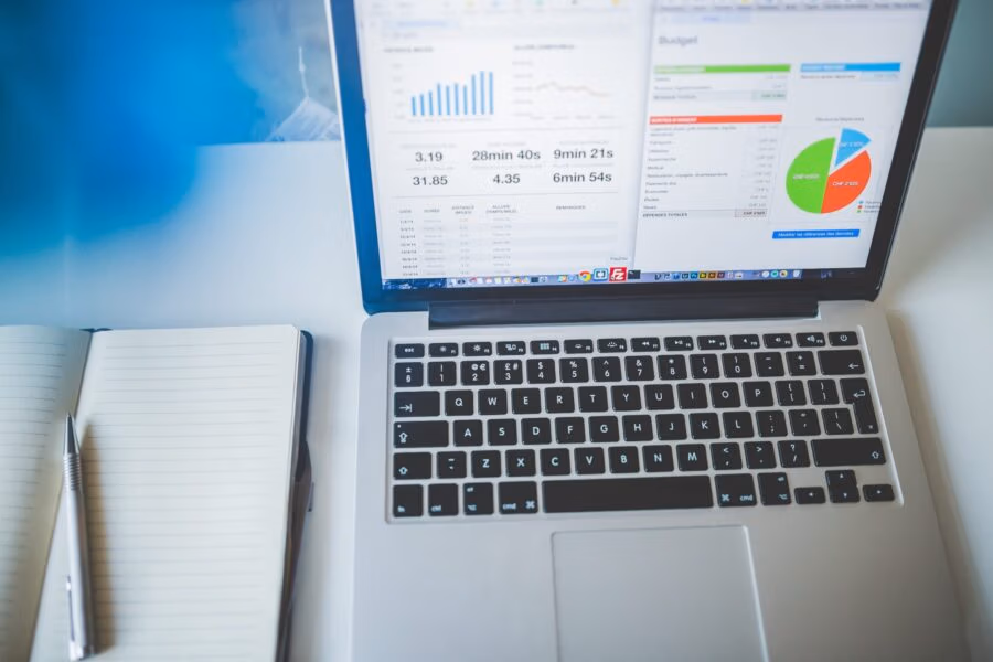 Vitalanalyse Oberpfalz Symbol Laptop mit Analyseprogramm